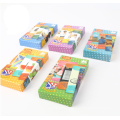 Children education playing card deck with packing box